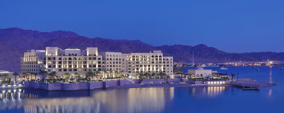 Saraya Aqaba resort — lagoon-front hotel exterior